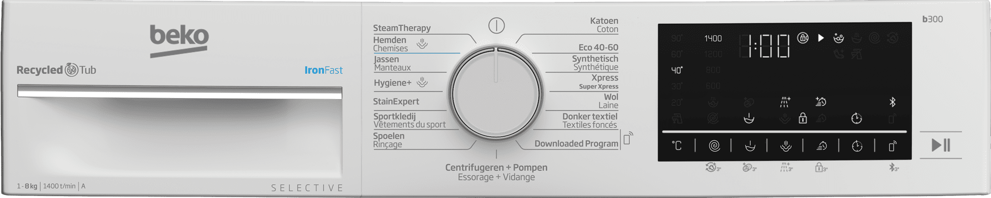 Beko wasmachine 8kg afbeelding 4